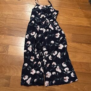 Altar'd State Navy Floral Jumpsuit